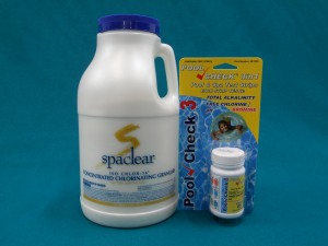   Chlorinating Granules w/ Test Kit   Chlorine for Spas & Hot Tubs