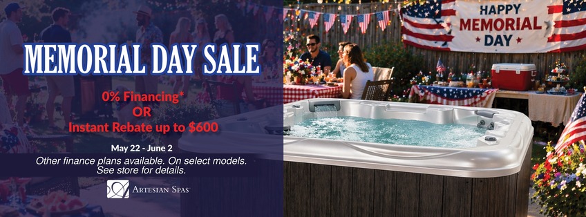Artesian Memorial Day Spa Sale Staten Island New York New Jersey