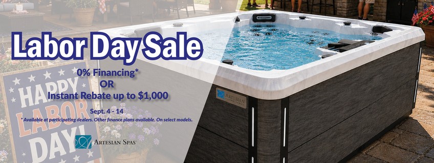 Labor Day Hot Tub Spa Sale 0% Financing Instant Rebate Staten Island New York New Jersey