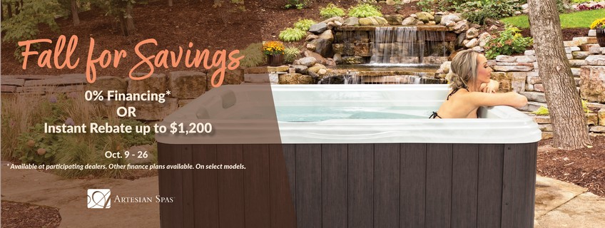 Fall for Savings Hot Tub Spa Sale 0% Financing Instant Rebate Staten Island New York New Jersey